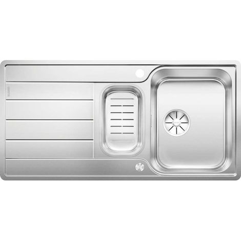 Blanco Classimo - Évier, 100x50 mm, avec commande excentrique et accessoires, InFino, inox brossé 525329 (1/2)