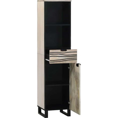 Meuble de Lavabo de Salle de Bain Blanc 38 x 33 x 160 cm CFW676138 (1/5)