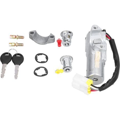 Lock Starter D'allumage Set Car Ignition Drum Cuttor Door Boot Lock Fit pour D22 03/1997 à 05/2006 Ensemble de 3 pour les Accessoires Automobiles. (1/4)