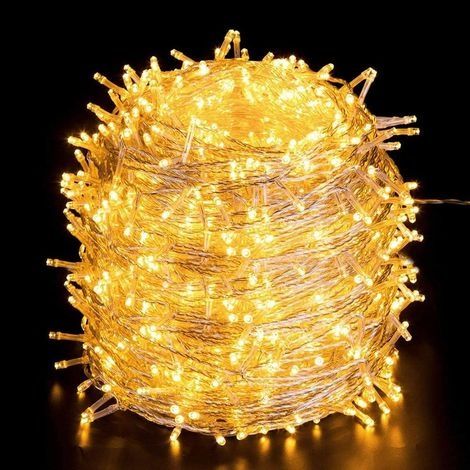 1000 LED Guirlande Lumineuse 100M Blanc Chaud, 8 Mode d’Éclairage Lampe,Guirlande Lumière pour Anniversaire Mariage, Décoration d'ambiance Extérieur Intérieur de Noël Pergola Terrasse Maison (1/5)