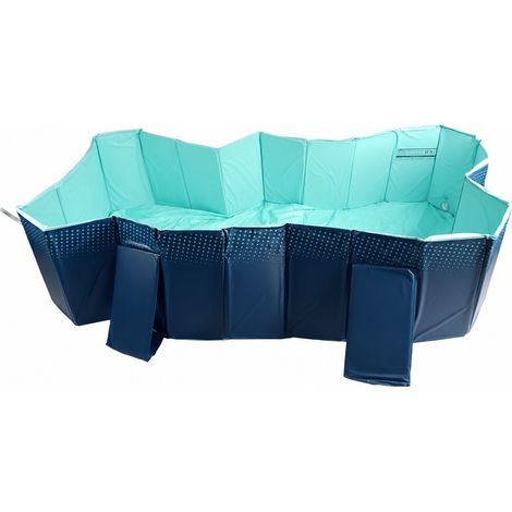 Piscine pliable, 1,6 m, grande taille, sans gonflage, pour l'extérieur de la maison (1/2)
