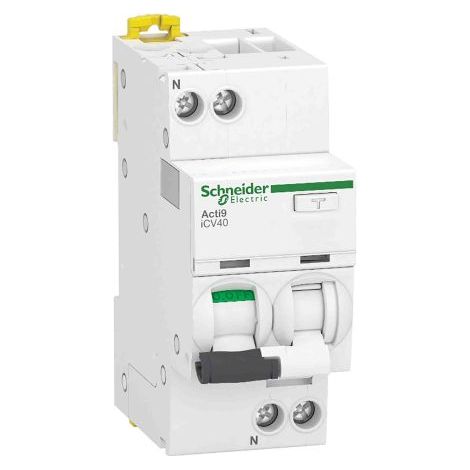 Interrupteur différentiel AC unipolaire ACTI 9 20A 300mA avec protection RCBO.