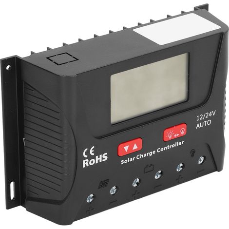 Solarlade-/Entladeregler mit LCD-Anzeige, 3-Phasen-PWM-Solarpanel-Regler, 40 A, 12 V/24 V (1/5)