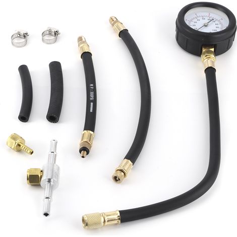 Manomètre de pression de pompe d'injection de carburant (0-100 PSI) pour moteurs à essence uniquement (1/5)