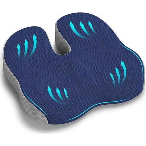 Coussin de coccyx, coussin de chaise de bureau, coussin ergonomique de chaise de jeu de voiture, coussin pour soulager la pression de la hanche et la douleur sciatique (1/5)