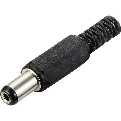 TRU COMPONENTS Connecteur basse tension mâle, droit 5.5 mm 2.1 mm 1 pc(s) (1/4)