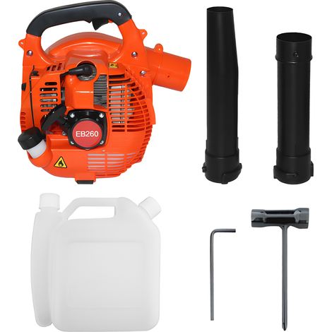 SOUFFLEUR THERMIQUE À ESSENCE 25,4CC, 750W, 7000TR/MIN, 275CFM, RÉSERVOIR 0,65L, ORANGE NOIR (1/5)