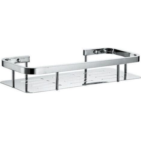 Duschablage aus Edelstahl - Eckregal für Badewanne und Bad zur Wandmontage (1 Ebene, Edelstahl)