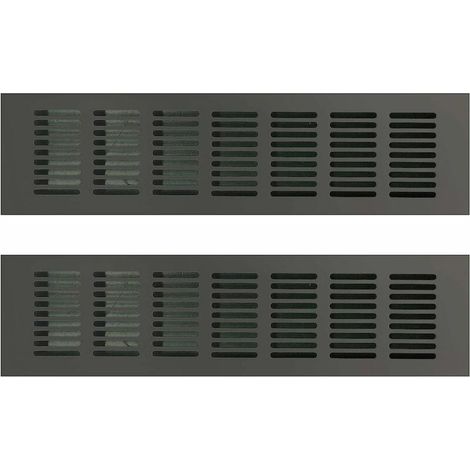 Grille de Ventilation Rectangulaire, Grille D'aération Rectangulaire, Grille D'aération, Grille Ventilation Rectangulaire, Grille d Aeration Rectangulaire pour une Ventilation Idéale 80 300mm 2PCS (1/5)