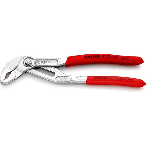 Pince multiprise de pointe chromée gaines PVC, 87 03 180 (1/5)