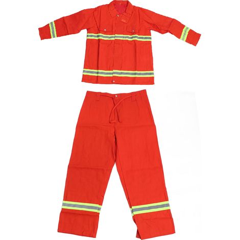 Combinaison de sécurité ignifuge anti-chaleur Type 97 XXL en coton avec bandes réfléchissantes, vêtement de protection résistant au feu fermeture éclair (1/5)