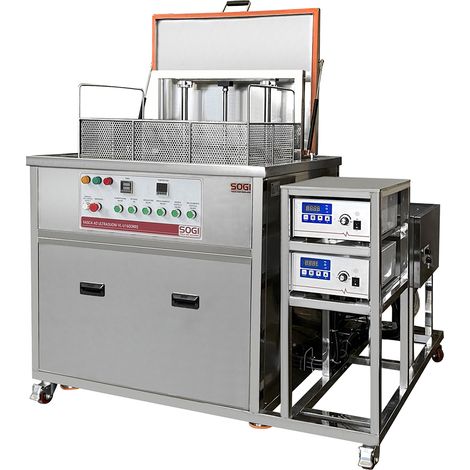 Vasca lavapezzi ad ultrasuoni SOGI VL-U1600RRS da 160L - filtro a cartuccia - sistema pneumatico discesa/salita cestello (1/5)