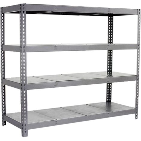 Simonrack SIMONFORTE 2409-4 étagère métal gris/galva robuste (1/5)