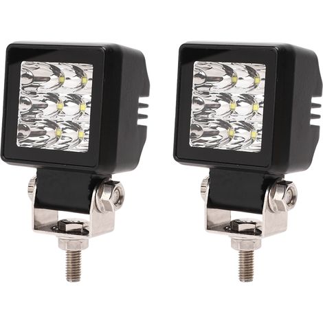 Projecteur LED 2 pouces 9-30 V 27 W étanche, ultra-lumineux, pour VTT, UTV, SUV et camions (blanc). (1/5)