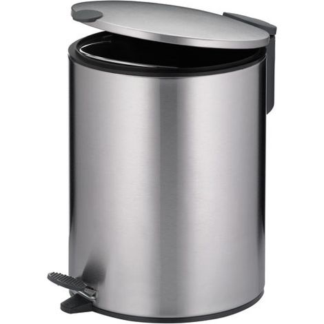 Mülleimer 5 l Edelstahl matt – Mattschwarz – Kela