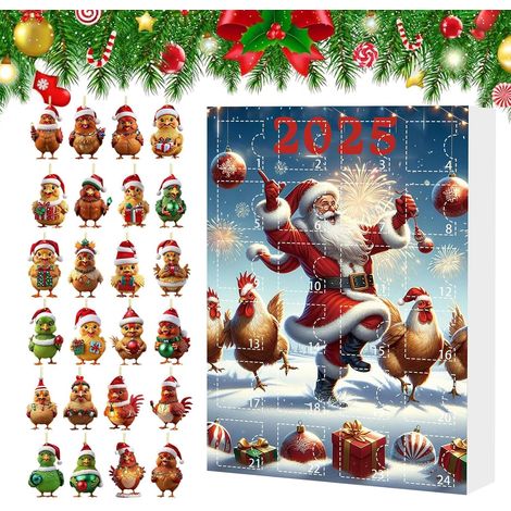 Decorazioni dell'Avvento, Calendario dell'Avvento 2025, Conto alla rovescia di 24 giorni (1/5)