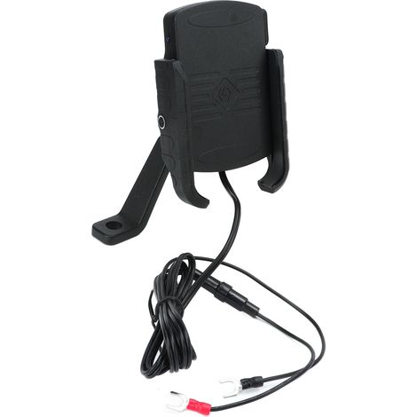 2-in-1 Motorrad-Rückspiegel-Handyhalterung, 15-W-QC3.0-USB-Schnellladefunktion, kabelloses Motorrad-Ladegerät (12–24 V) (1/5)