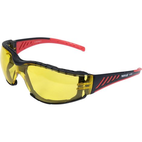 Yato YT-73621 occhiali e vetro de protezione Occhiali de sicurezza EVA (Etilene Acetato de Vinile), Polipropilene (PP) Nero, Giallo