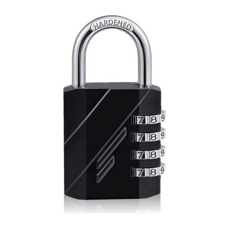 Cadenas à Combinaison à 4 Digit,Serrure Combinée,Cadena a code pour casier vestiaire sport pour Gymnase, école, Portail, Hangar, Garage, Rangement (1/5)