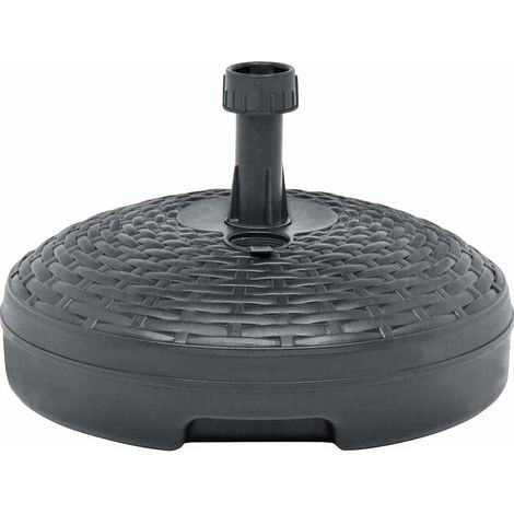vidaXL Base de sombrilla rellenable arena/agua ratán de plástico 20 L (1/2)