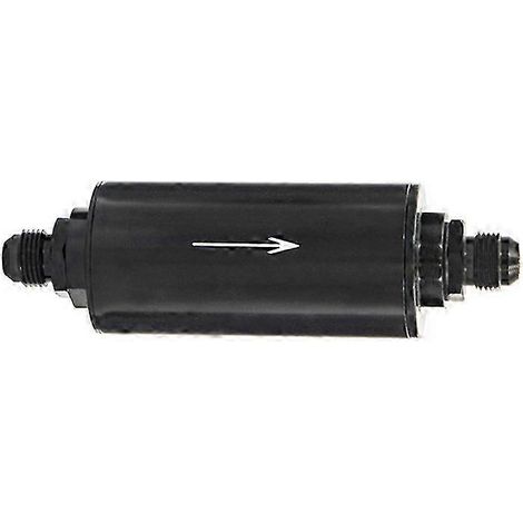 Filtre à carburant en aluminium compatible avec les systèmes de filtration E85, avec élément filtrant en acier de 100 microns et raccords adaptateurs AN6/AN8/AN10/9 mm AN8. (1/5)