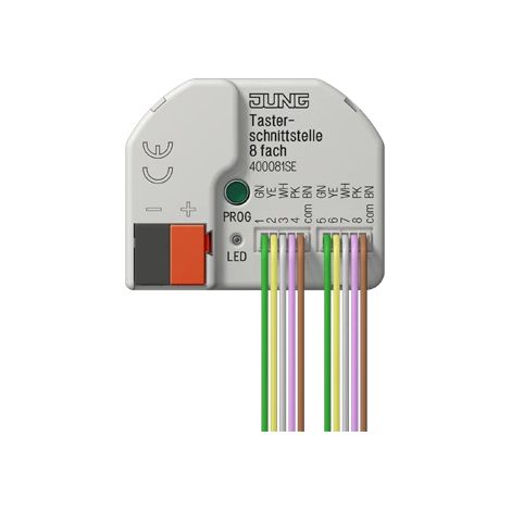 Jung KNX Interfaz de pulsador 8 veces, Secure 40008 1S E