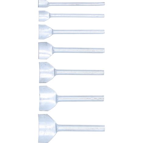 Lot de 7 poinçons demi-ronds en acier au carbone de 1040 mm pour la gravure manuelle du cuir (1/5)