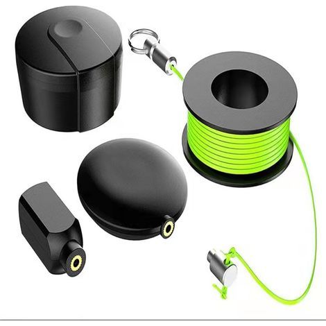 Magnetic Wire Puller, 4 Pack Magnetic Wire Puller Set with Magnetic Wires, Nylon Ropes, Magnetic Wire Guide Cable Wire Fishing Tools (1/4)