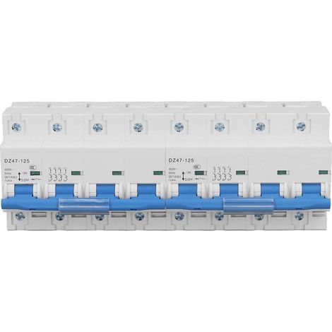 Interrupteur manuel à double alimentation 4P+4P 125A 10KA, disjoncteur sectionneur AC400V mini-interlock pour transfert de puissance. (1/5)