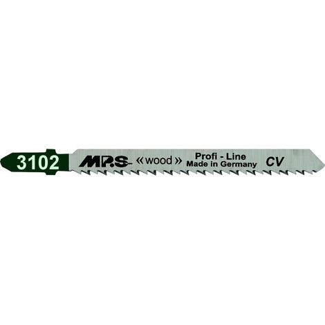 Hoja sierra calar MPS 10 TPI, acero CROMO VANADIO, pack de 5 uds para cortes limpios.