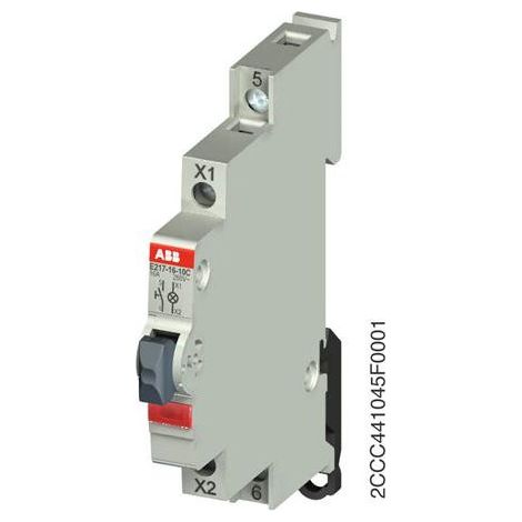 Bouton Poussoir lumineux 1O Rouge 115-250V AC E217-16-01C 2CCA703251R0001 ABB 703251 (1/2)