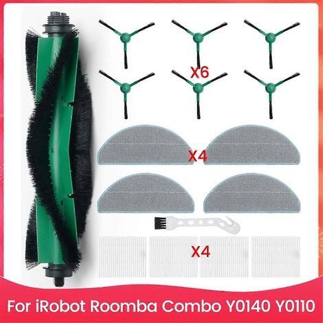 Pièces de rechange pour le kit aspirateur robot iRobot Roomba Combo Y0140, Y0110 : brosse latérale principale (1/5)
