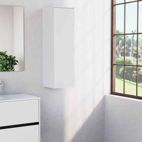 Inda - Colonna bagno con anta SX e 3 ripiani 30x102 cm - Bianco (1/4)