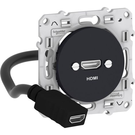 ODACE PRISE HDMI TYPE A ANTHRACITE SCHNEIDER S540462 (1/5)