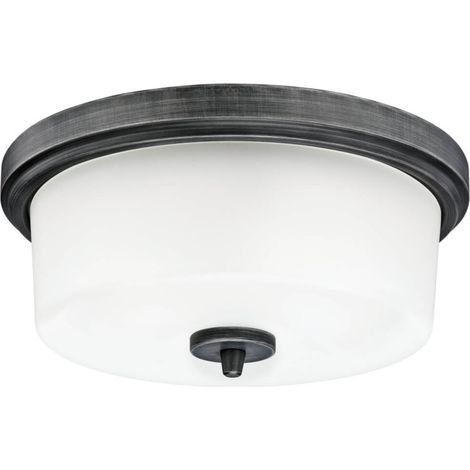 Plafonnier Lampe Cedric Aluminium 2 Ampoules