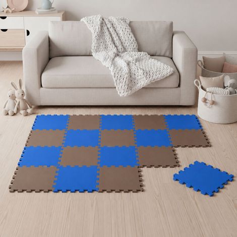 18 Piezas Alfombra Puzzle para Bebés y Niños - 30x30 Suelo Goma EVA Tapete Juego (1/5)