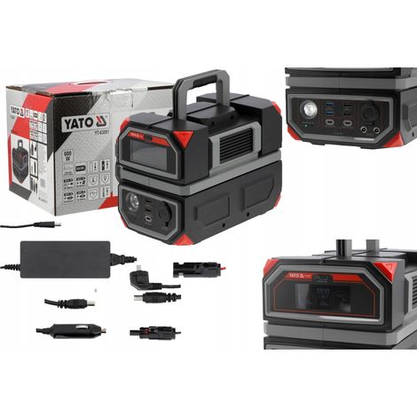 PRZENOŚNA STACJA ZASILANIA 600W, 504Wh