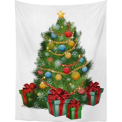 Tapisserie Murale - Sapin De Noël - 100 x 150 cm - Pour Salon Chambre - Réutilisable - 1 Pièce