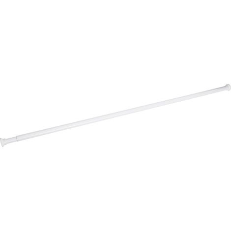 Duschvorhangstange Duschkabine 70-125 erweiterbar weiss Duschvorhänge Badewanne