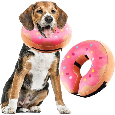 Collierette Gonflable - NOBRAND - Velcro Réglable - Confortable - Pour Chien et Chat (1/5)
