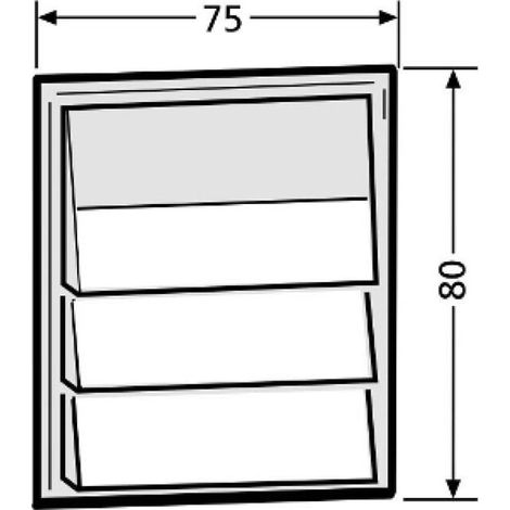 Renz Metallwaren. Klingelmodul mit 3 Klingeltaster 97-9-85271 ws