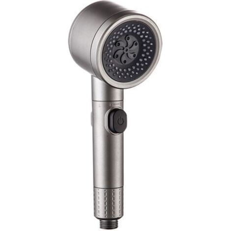 Pomme de douche universelle avec filtre, 3 modes de pulvérisation et bouton de pause, pommeau de douche haute pression pour salle de bain, pommeau de douche réglable pour usage domestique (1/4)