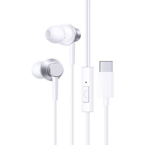 Auriculares con cable tipo C - Baseus Encok CZ11 (A0016434300213-Z1) - Blanco luna