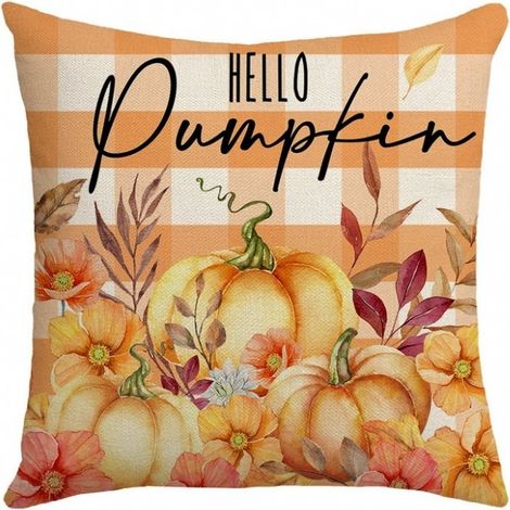 Ecarla Herbst-Kissenbezug 45x45cm Hello Pumpkin POD196