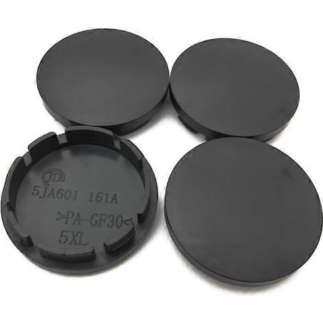 Stück/Set Schwarze/Silberne 56-mm-Radnabenkappen für Felgen und Naben aus ABS-Kunststoff
