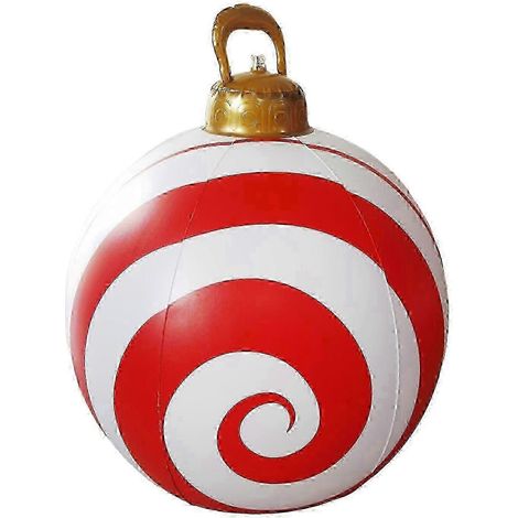 Décorations de Noël gonflables d'extérieur de 60 cm : Boules de Noël inspirées du cinéma, en PVC, pour décorer le sapin (1/5)