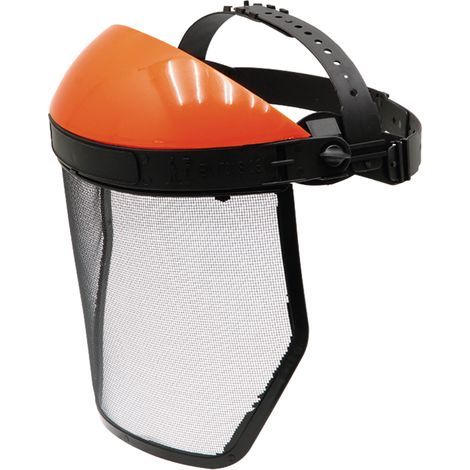 Visiera protettiva con rete metallica GRANIT 210mm
