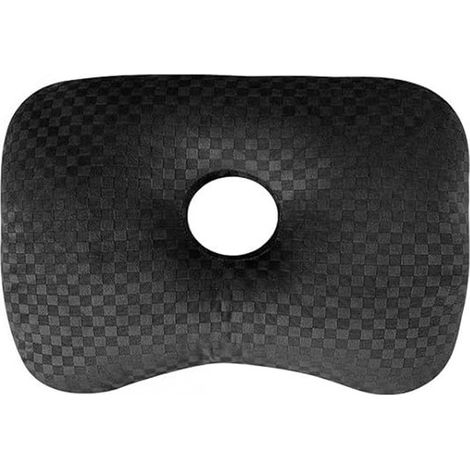 Coussin de Piercing - Coussin Auriculaire - Coussin Principal Dormeur Latéral - Zwart - Polyester - 43.94325.08cm - Coussin Annulaire - Pour Toute Position de Sommeil - Convient aux trous d'oreille - (1/5)