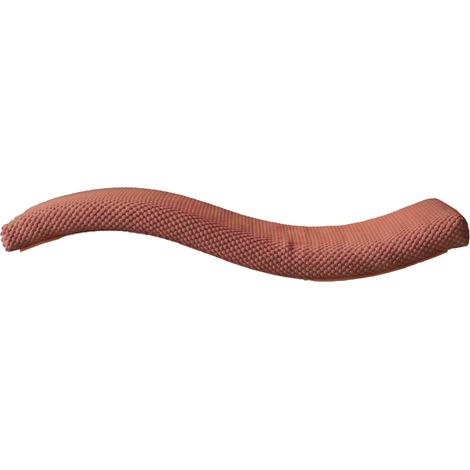 Estantería metálica ondulada para gatos de 75 cm, asimétrica, derecha, color rosa pastel oscuro (1/4)