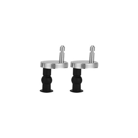 Fixations de charnière de siège de toilette améliorées Écrous de fixation supérieure Vis Charnières à dégagement rapide Raccords en caoutchouc dos au mur pour kit de remplacement